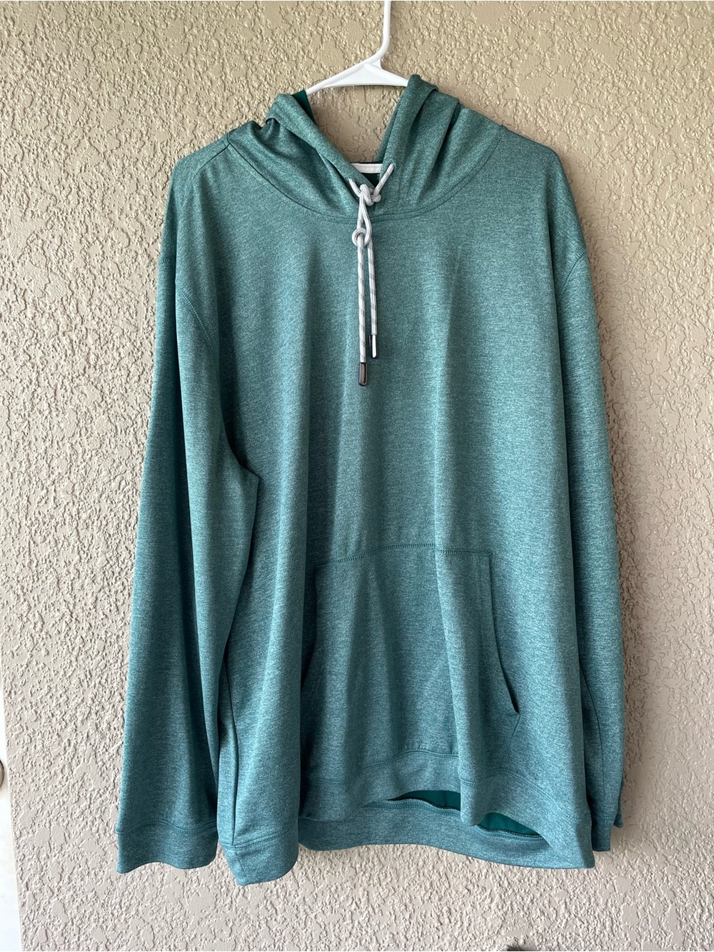 Men's Teal Pullover Hooded Sweatshirt